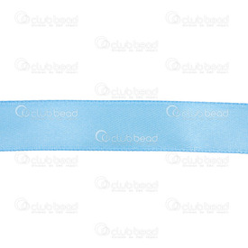 1610-4000-02 - Ruban Satin Textile 15mm Bleu Ciel Rouleau de 22m 1610-4000-02,montreal, quebec, canada, beads, wholesale
