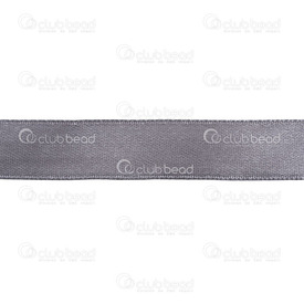 1610-4000-08 - Fabric Satin Ribbon 15mm Grey 22m Roll 1610-4000-08,montreal, quebec, canada, beads, wholesale