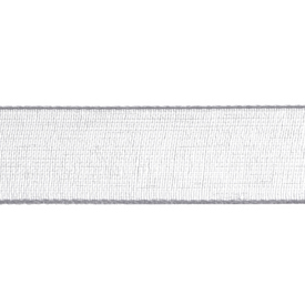 A-1610-5022 - Organza Ribbon 1/4'' (0.64cm) Silver 50 Yard A-1610-5022,montreal, quebec, canada, beads, wholesale