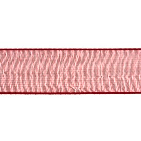 *A-1610-5104 - Organza Ribbon 1/2'' (1.27cm) Red 50 Yard *A-1610-5104,montreal, quebec, canada, beads, wholesale