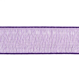 A-1610-5112 - Organza Ribbon 1/2'' (1.27cm) Amethyst 50 Yard A-1610-5112,montreal, quebec, canada, beads, wholesale