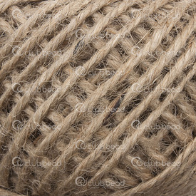 1620-0002 - Hemp Cord 2mm Light Brown 50m Roll 1620-0002,Threads and Cords,Hemp,Hemp,Cord,2MM,Light Brown,50m Roll,China,montreal, quebec, canada, beads, wholesale