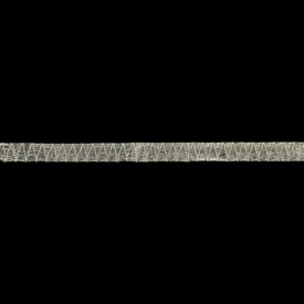 *1650-0118 - WireLace Ruban Métallique Aluminium Tubulaire 6mm Argent Pâle 1 Verge Italie *1650-0118,montreal, quebec, canada, beads, wholesale