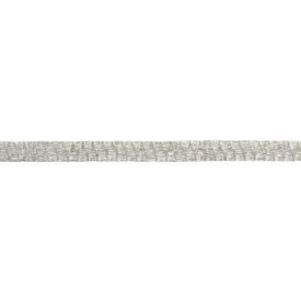 *1650-0126 - WireLace Ruban Métallique Aluminium Tubulaire 6mm Titan 1 Verge Italie *1650-0126,montreal, quebec, canada, beads, wholesale