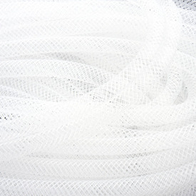 1650-0310-02 - Nylon Mesh Tube 5mm White 10 Yards 1650-0310-02,montreal, quebec, canada, beads, wholesale