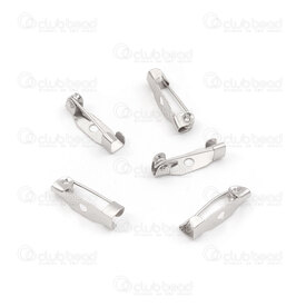 1701-0168-WH - Metal Bar Pin 1 Holes 15x4.5mm (0.5inch) Nickel Nickel Free 100pcs 1701-0168-WH,1701-016,montreal, quebec, canada, beads, wholesale