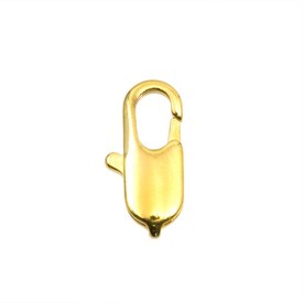 1702-0220-GL - Brass Lobster Claw Clasp 10MM Gold 25pcs 1702-0220-GL,Findings,Clasps,Brass,Brass,Lobster Claw Clasp,10mm,Gold,Metal,25pcs,China,montreal, quebec, canada, beads, wholesale