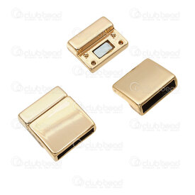1702-0250-KC - Metal Magnetic Clasp Inner Diameter 15x3mm 20x18x6m KC Gold Color 2pcs 1702-0250-KC,g,montreal, quebec, canada, beads, wholesale