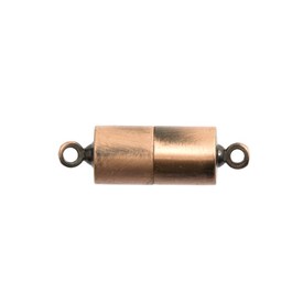 1702-0386-OXCO - Metal Magnetic Clasp With Ring 5.5X11MM Antique Copper 5pcs 1702-0386-OXCO,Clearance by Category,5pcs,Metal,Magnetic Clasp,With Ring,5.5X11MM,Brown,Antique Copper,Metal,5pcs,China,montreal, quebec, canada, beads, wholesale
