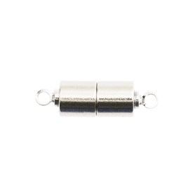 1702-0386-SL - Metal Magnetic Clasp With Ring 5.5X11MM Silver 5pcs 1702-0386-SL,Findings,5pcs,Silver,Metal,Magnetic Clasp,With Ring,5.5X11MM,Grey,Silver,Metal,5pcs,China,montreal, quebec, canada, beads, wholesale