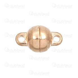 1702-0388-06GL - Metal Magnetic Clasp Round 6MM Light Gold 5pcs 1702-0388-06GL,Fermoir or,montreal, quebec, canada, beads, wholesale