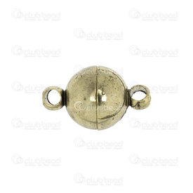 1702-0388-OXBR - Metal Magnetic Clasp Round 8MM Antique Brass 5pcs 1702-0388-OXBR,Metal,Magnetic Clasp,Round,Round,8MM,Antique Brass,Metal,5pcs,China,montreal, quebec, canada, beads, wholesale