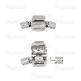 1702-0392 - Metal Clasp For European Style Chain Cylinder 10mm Nickel Round Hole 3mm 5pcs 1702-0392,Metal,Clasp,Cylinder,For European Style Chain,10mm,Grey,Nickel,Metal,Round Hole 3mm,5pcs,China,montreal, quebec, canada, beads, wholesale