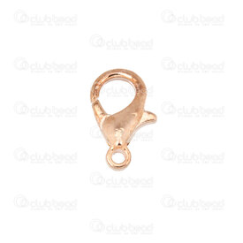1702-0416 - Metal Fish Clasp 12MM Rose Gold 50pcs 1702-0416,Fermoir or,montreal, quebec, canada, beads, wholesale