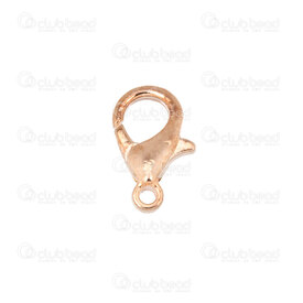 1702-0416 - Metal Fish Clasp 12MM Rose Gold 50pcs 1702-0416,fermoir or,montreal, quebec, canada, beads, wholesale