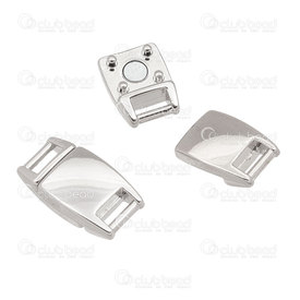 1702-0450 - metal magnetic clasp flat, 20x10x6mm nickel free nickel inner 5x2mm 2 sets 1702-0450,Findings,Clasps,Magnetic,montreal, quebec, canada, beads, wholesale
