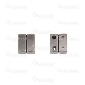 1702-0453-1102WH - Metal Strong Magnetic Clasp 5x11mm 2holes nickel 2 sets 1702-0453-1102WH,Findings,Clasps,montreal, quebec, canada, beads, wholesale