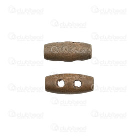1702-0630-1802 - Bois Fermoir Bouton Baril 18x8mm Olive Trou 4mm (2) 50pcs 1702-0630-1802,Fermoirs,montreal, quebec, canada, beads, wholesale