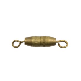 *1702-0702-OXBR - Metal Barrel Lock With Ring 17MM Antique Brass 100pcs *1702-0702-OXBR,Findings,Clasps,Screwable,Metal,Barrel Lock,With Ring,17MM,Antique Brass,Metal,100pcs,China,montreal, quebec, canada, beads, wholesale