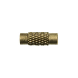 *1702-0710-OXBR - Metal Barrel Lock 13MM Antique Brass With Crimp End 50pcs *1702-0710-OXBR,Findings,Clasps,Screwable,13mm,Metal,Barrel Lock,13mm,Antique Brass,Metal,With Crimp End,50pcs,China,montreal, quebec, canada, beads, wholesale