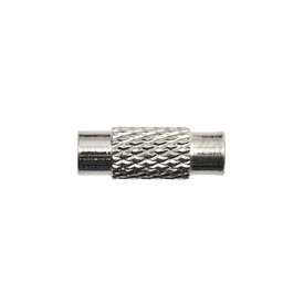 1702-0710-WH - Metal Barrel Lock 13MM Nickel With Crimp End 50pcs 1702-0710-WH,Metal,Barrel Lock,13mm,Grey,Nickel,Metal,With Crimp End,50pcs,China,montreal, quebec, canada, beads, wholesale