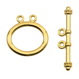 1702-0904-GL - Metal Toggle Clasp Oval 2 Rows 21X21MM Gold Nickel Free 10 Set 1702-0904-GL,Findings,Clasps,Toggles,21X21MM,Metal,Toggle Clasp,Oval 2 Rows,21X21MM,Gold,Metal,Nickel Free,10pcs,China,montreal, quebec, canada, beads, wholesale