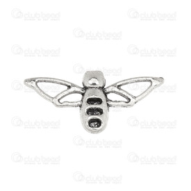 1703-0166-OXWH - Metal Fancy Connector Honey Bee 25x12mm Antique Nickel 30pcs 1703-0166-OXWH,Clearance by Category,Findings,Metal,Fancy Connector,Honey Bee,25x12mm,Grey,Antique Nickel,Metal,30pcs,China,montreal, quebec, canada, beads, wholesale