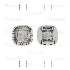 1703-0182-WH - bezel link nickel free nickel 3.3g 16*16mm inner 8mm 10pcs 1703-0182-WH,Links connectors,Metal,montreal, quebec, canada, beads, wholesale