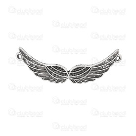 1703-0190-WH - DISC  spiritual metal link, angel's wing, 56*10mm 10pcs china 1703-0190-WH,Links connectors,Metal,montreal, quebec, canada, beads, wholesale