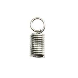 1703-0298-WH - Metal Spring Cord Connector 2.5MM Nickel 100pcs 1703-0298-WH,Findings,Connectors,Crimp tubes,Metal,Spring cord connector,2.5mm,Grey,Nickel,Metal,100pcs,China,montreal, quebec, canada, beads, wholesale