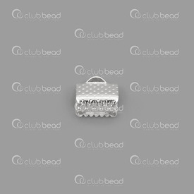 1703-0300-SL - Métal Connecteur à Ruban Argent 8MM Sans Nickel 100pcs 1703-0300-SL,1703-0300,montreal, quebec, canada, beads, wholesale