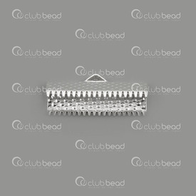 1703-0304-SL - Metal Ribbon Claw Connector 20MM Silver Nickel Free 100pcs 1703-0304-SL,730,montreal, quebec, canada, beads, wholesale