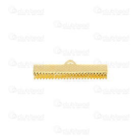 1703-0306-GL - Metal Ribbon Claw Connector 30mm Gold Nickel Free 50pcs 1703-0306-GL,Findings,Connectors,50pcs,Metal,Ribbon Claw Connector,30MM,Gold,Nickel Free,50pcs,China,montreal, quebec, canada, beads, wholesale