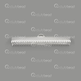 1703-0308-SL - Metal Ribbon Claw Connector 40mm Silver Nickel Free 50pcs 1703-0308-SL,Findings,Connectors,50pcs,Metal,Ribbon Claw Connector,40MM,Silver,Nickel Free,50pcs,China,montreal, quebec, canada, beads, wholesale