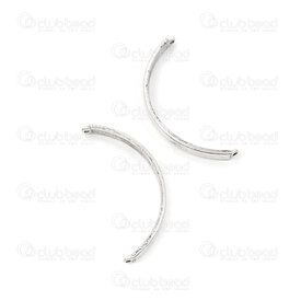 1703-0342-WH - Metal curve link 40x20x3.5x1.5mm Nickel 10pcs 1703-0342-WH,1703-0,montreal, quebec, canada, beads, wholesale
