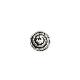 1704-0302-OXWH - Metal Bead Cap Round Spiraled 8MM Antique Nickel 50pcs 1704-0302-OXWH,Findings,Bead caps,50pcs,Bead Cap,Metal,Metal,8MM,Round,Round,Spiraled,Grey,Nickel,Antique,China,montreal, quebec, canada, beads, wholesale