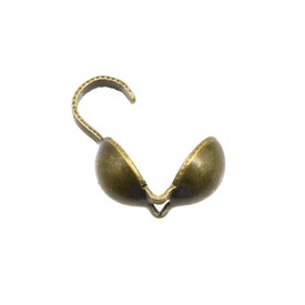 1704-0400-OXBR - Metal Bead Tip 4X10MM Antique Brass 100pcs 1704-0400-OXBR,Findings,Knot covers,4X10MM,Metal,Bead Tip,4X10MM,Antique Brass,Metal,100pcs,China,montreal, quebec, canada, beads, wholesale