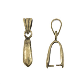 1704-0508-OXBR - Metal Bail 14x5x8.5mm Antique Brass Nickel Free 7x4x5mm loop 10pcs 1704-0508-OXBR,beliere laiton,montreal, quebec, canada, beads, wholesale