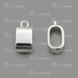 1704-0554-SL - metal bail 12X8.5MM 1 loop Hole 10X6MM Silver 20pcs 1704-0554-SL,Findings,Bails,montreal, quebec, canada, beads, wholesale