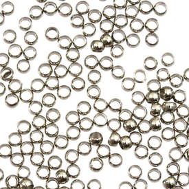 1705-0200 - Metal Crimp Round 2MM Nickel 1000pcs 1705-0200,Metal,Crimp,Round,Round,2MM,Grey,Nickel,Metal,1000pcs,China,montreal, quebec, canada, beads, wholesale