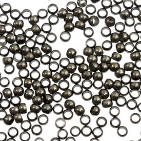 1705-0202 - Metal Crimp Round 2MM Black Nickel 500pcs 1705-0202,Findings,Crimps,2MM,Metal,Crimp,Round,Round,2MM,Grey,Black Nickel,Metal,500pcs,China,montreal, quebec, canada, beads, wholesale
