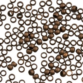 1705-0224 - Metal Crimp Round 3MM Antique Copper 500pcs 1705-0224,Findings,500pcs,3MM,Metal,Crimp,Round,Round,3MM,Brown,Antique Copper,Metal,500pcs,China,montreal, quebec, canada, beads, wholesale