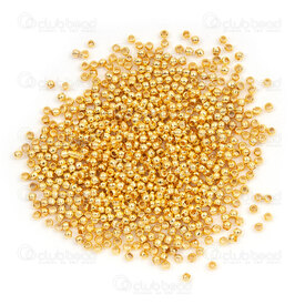 1705-0236-GL - Metal Crimp Bead Round 1.5MM Gold 1000pcs 1705-0236-GL,Round,montreal, quebec, canada, beads, wholesale