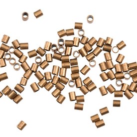 1705-0250-OXCO - Metal Crimp Tube 1.5X2MM Antique Copper Nickel Free 500pcs 1705-0250-OXCO,Findings,Crimps,Tube,1.5X2MM,Metal,Crimp,Cylinder,Tube,1.5X2MM,Brown,Antique Copper,Metal,Nickel Free,500pcs,montreal, quebec, canada, beads, wholesale
