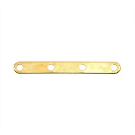 1705-0302-GL - Metal Spacer Bar 4 Holes 27MM Gold 100pcs 1705-0302-GL,Findings,Spacers,Gold,Metal,Spacer Bar,4 Holes,27MM,Gold,Metal,100pcs,China,montreal, quebec, canada, beads, wholesale