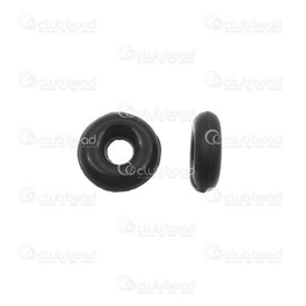 1705-0332 - Silicone Bead Stopper Bead Donut Spacer 6mm Black 2mm Hole 100pcs 1705-0332,Beads,Stoppers,Bead,Stopper Bead,Plastic,Silicone,6mm,Round,Donut,Spacer,Black,2mm Hole,China,100pcs,montreal, quebec, canada, beads, wholesale