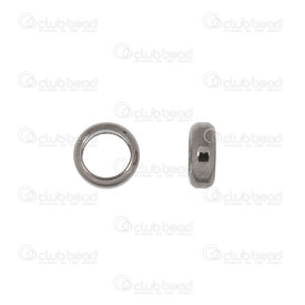 1705-0342-BN - Metal Bead Spacer Ring 5x2mm Black Nickel 3.5mm Hole 100pcs 1705-0342-BN,anneaux noir,Bead,Spacer,Metal,Metal,5X2MM,Round,Ring,Noir,Black Nickel,3.5mm Hole,China,100pcs,montreal, quebec, canada, beads, wholesale