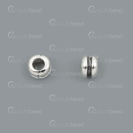 1705-0348-WH - Metal Bead Spacer Washer 5x6.5mm Antique Silver With Groove 3mm Hole 50pcs 1705-0348-WH,billes de metal rond 3mm,Bead,Spacer,Metal,Metal,5x6.5mm,Round,Washer,Grey,Antique Silver,With Groove,3mm Hole,China,50pcs,montreal, quebec, canada, beads, wholesale
