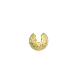 1705-0410-GL - Metal Crimp Cover 4MM Gold Stardust 100pcs 1705-0410-GL,montreal, quebec, canada, beads, wholesale