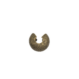 1705-0410-OXBR - Metal Crimp Cover 4MM Antique Brass Stardust 100pcs 1705-0410-OXBR,montreal, quebec, canada, beads, wholesale